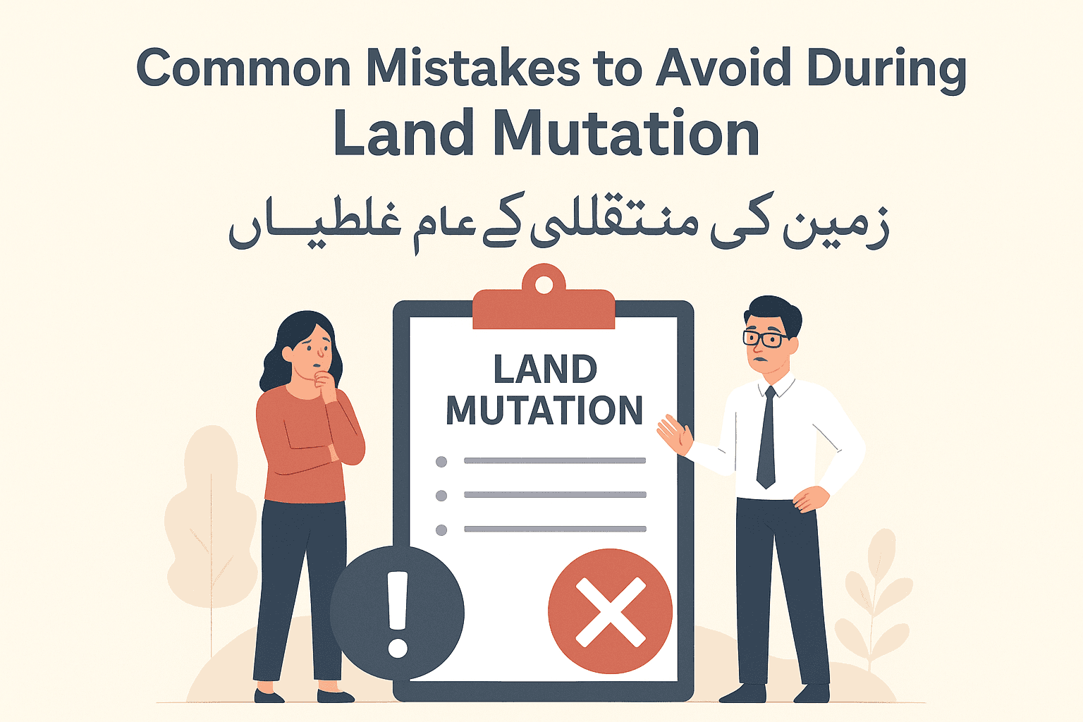Common Mistakes to Avoid During Land Mutation - زمین کے انتقال کے دوران عام غلطیاں