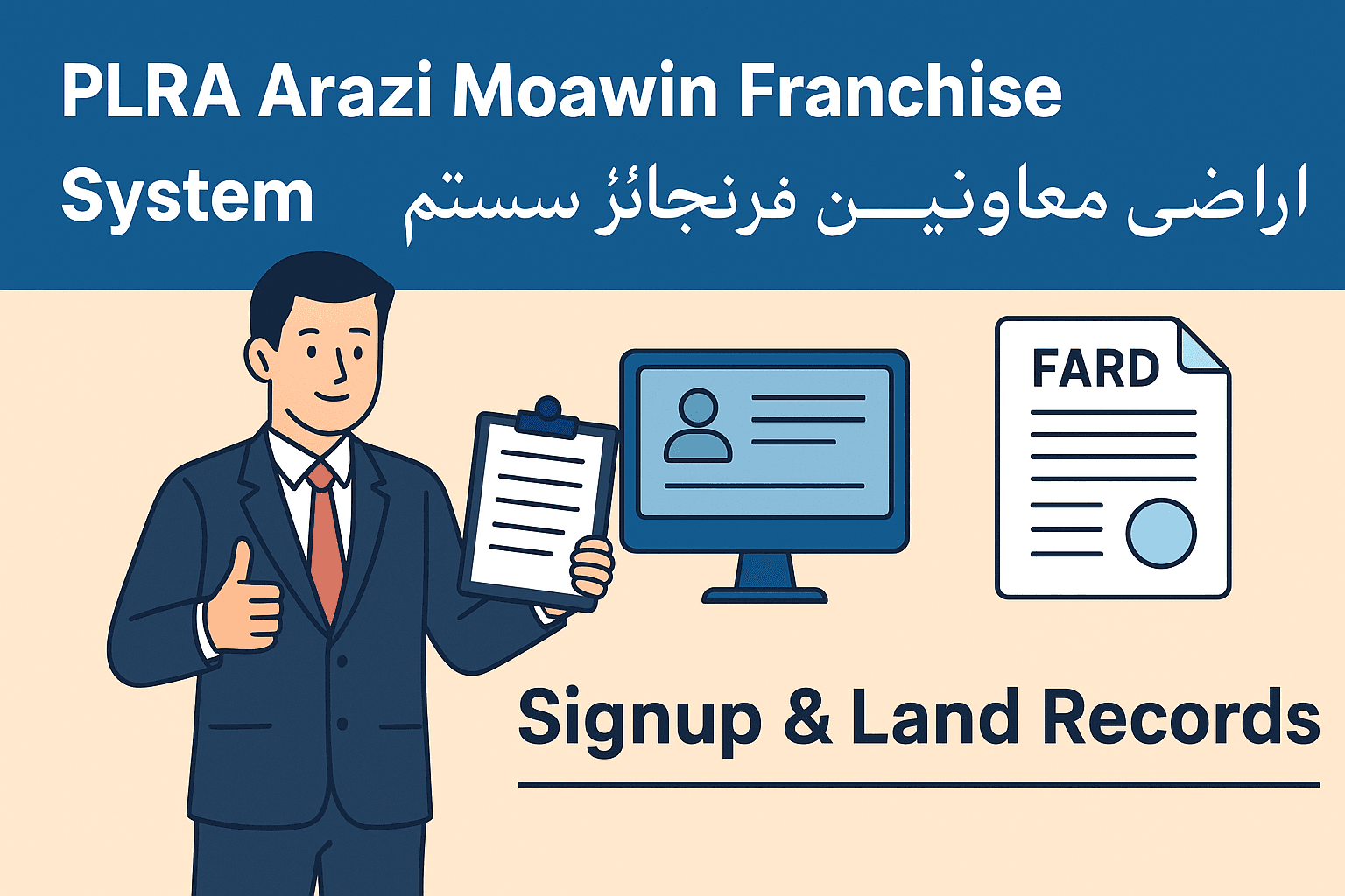 PLRA Arazi Moawin Franchise System - اراضی معاونین فرنچائز سسٹم